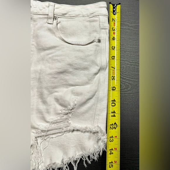 Risen white jean shorts size XL - Picture 8 of 9